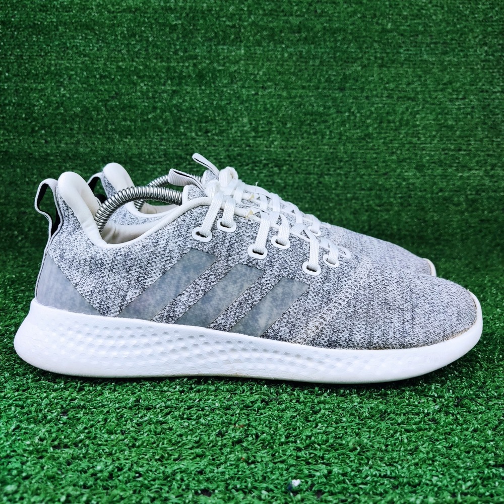Adidas Sneakers Mens 10 Grey Puremotion FY8223 Running Athletic Knit Shoes